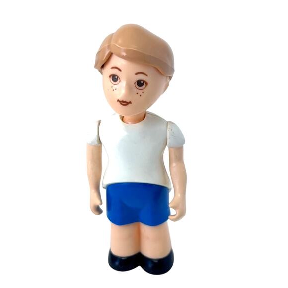okie dokie Other - Little Tikes‎ Dollhouse White Blue Daughter Girl Miniatures Vintage Toys 1980s